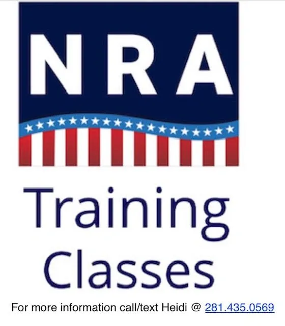 A logo for the nra training classes.