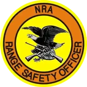 A picture of the nra range safety officer logo.