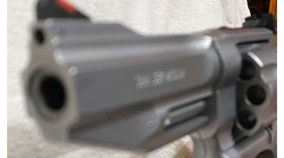 A close up of the barrel on an ar-1 5