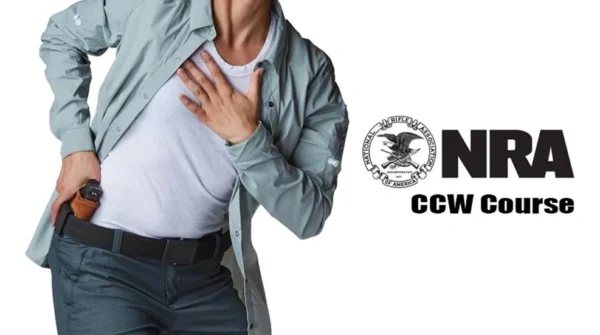 A man with his hands on his chest and the logo for ncwrc.