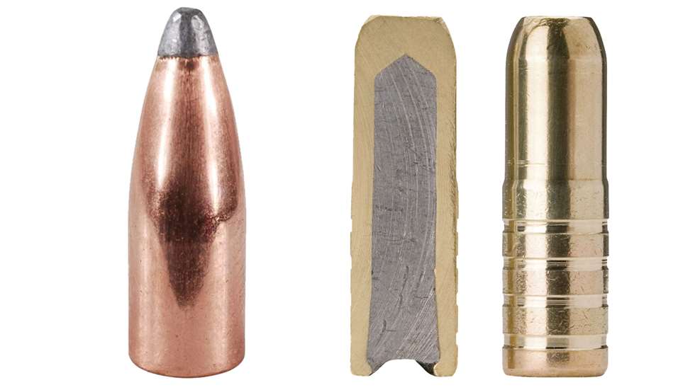 A bullet is shown with two other bullets.