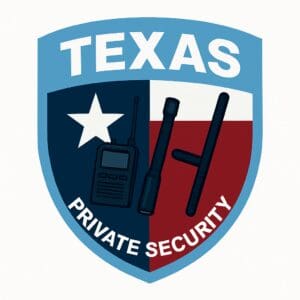 Texas Private Security Training badge image.