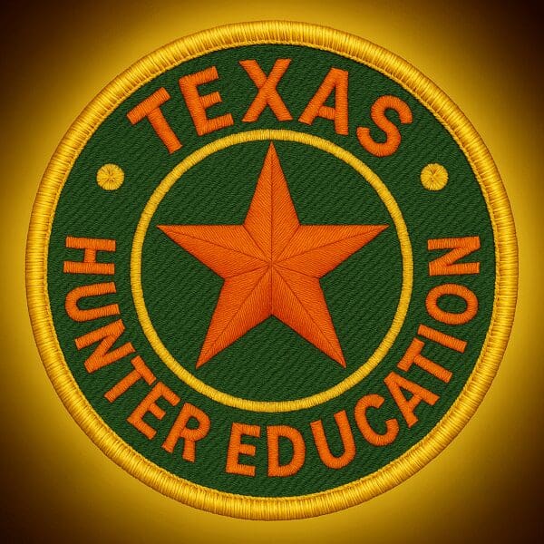 Hunter education class in outdoor setting.