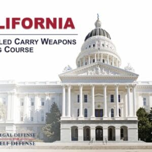 California concealed carry weapons training course banner.