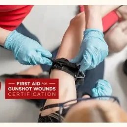 USLS online First Aid for Gunshot Wounds cours