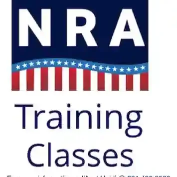 A logo for the nra training classes.